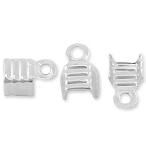 925 Zilver onderdelen veterklemmen 3mm Zilver