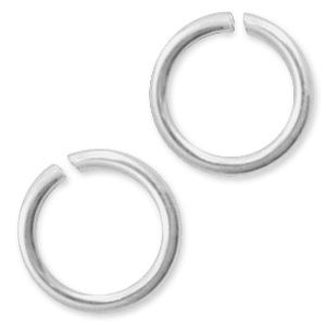 925 Zilver onderdelen buigringen 6mm Zilver