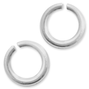 925 Zilver onderdelen buigringen 4mm Zilver