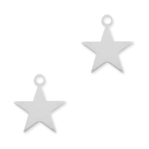 925 Zilver bedels ster Zilver