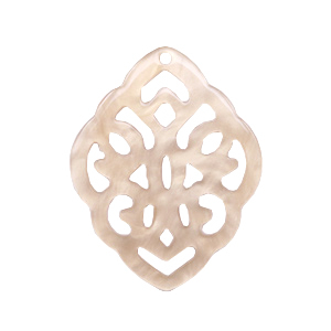 Resin hangers ruit barok Light semolina beige