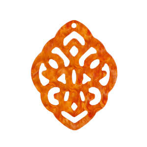Resin hangers ruit barok Flame orange