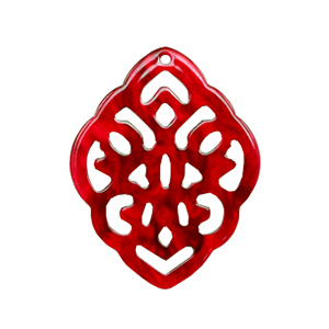 Resin hangers ruit barok Cherry red