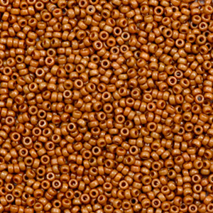 Miyuki rocailles 15/0 Duracoat opaque sienna brown 15-4459 