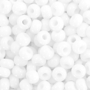 Preciosa rocailles 6/0-03050 Natural opaque-white