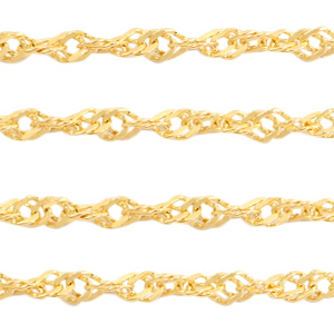 Roestvrij stalen (RVS) Stainless steel onderdelen weave jasseron Goud
