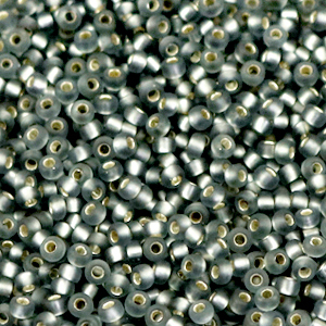 Miyuki rocailles 11/0 Silverlined matte gray 11-21f