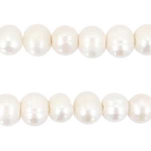 BQ Zoetwaterparels rond 7-8mm Natural white
