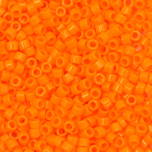 Miyuki kralen delica's 11/0 Opaque mandarin orange DB-1133