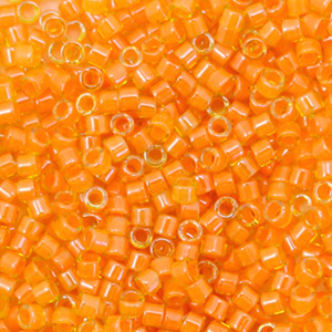 Miyuki kralen delica's 11/0 Luminous mango orange DB-2045
