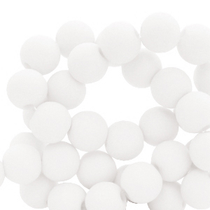 4 mm acryl kralen White