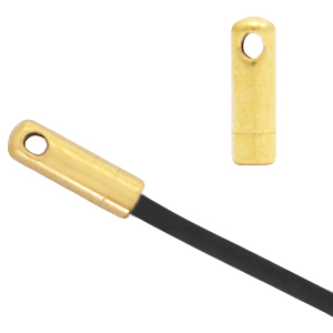 Roestvrij stalen (RVS) Stainless steel onderdelen eindkap &Oslash;1.5mm Goud
