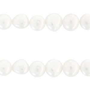 BQ Zoetwaterparels nugget rond 9mm Natural white