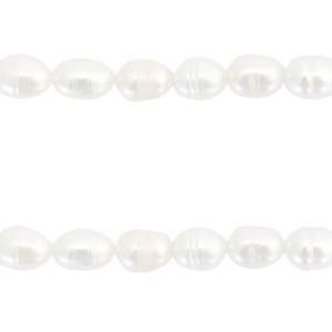 BQ Zoetwaterparels rice 7x5mm Natural white