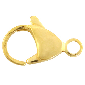 Roestvrij stalen (RVS) Stainless steel onderdelen karabijnslot 10mm Goud
