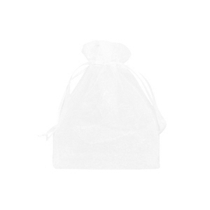 Sieraad zakje organza 7x9cm White