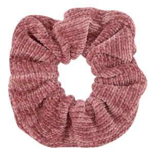 Scrunchies haarelastiek corduroy Vintage aubergine red