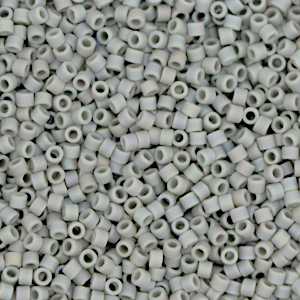 Miyuki kralen delica's 11/0 Opaque matte AB gray DB-882