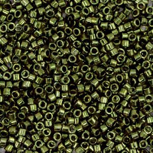 Miyuki kralen delica's 11/0 Metallic olive green DB-11