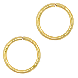 Roestvrij stalen (RVS) stainless steel onderdelen buigring 5mm Goud
