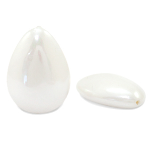 Schelp pearl shine kraal druppel White