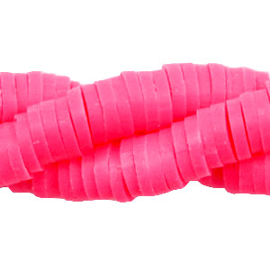 Katsuki kralen 6mm Neon pink