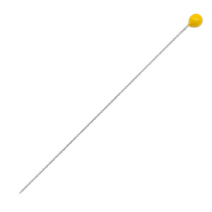 Onderdelen DQ metaal nietstift 52mm Antiek zilver-tropical yellow (nikkelvrij)