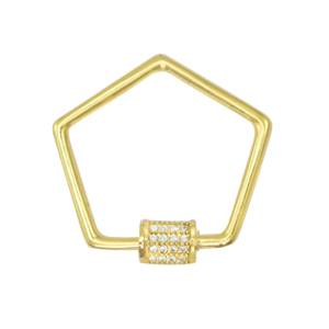 Zirkonia slot pentagon Gold
