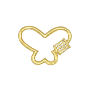 Zirkonia slot vlinder Gold