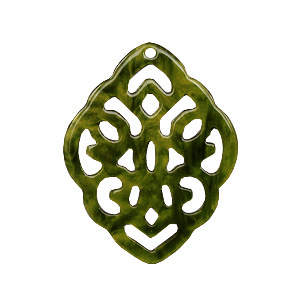 Resin hangers ruit barok Dark olive green