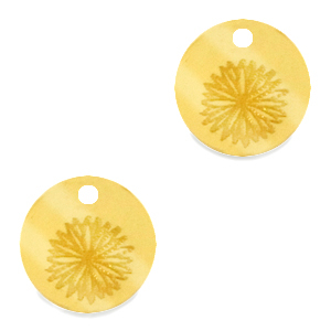 Plexx bedels 12mm Birth flower September-Aster Gold