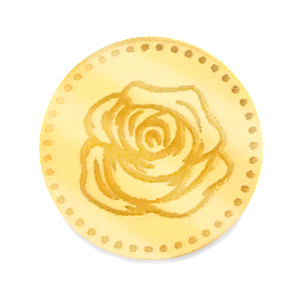 Plexx cabochons 20mm Birth flower June-Rose Gold