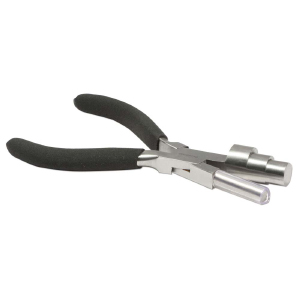 Beadsmith wire looper tang Zwart-zilver