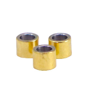 Roestvrij stalen (RVS) Stainless steel kralen tube 2.5mm Goud
