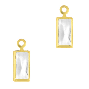 Hangers van crystal glas rechthoek Crystal-gold