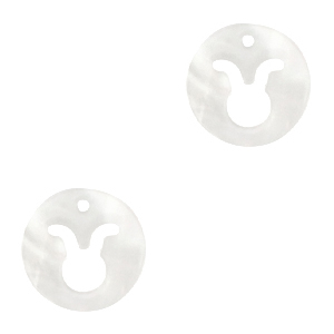 Schelp hangers specials stier White (natuurlijke kleur)