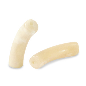 Acryl kralen tube Beige marble