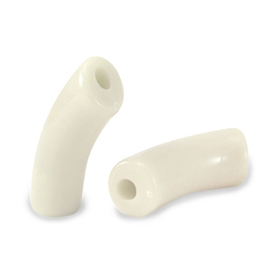 Acryl kralen tube Off white