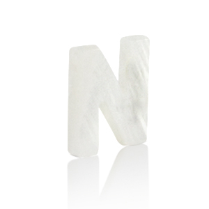 Schelp hangers specials letter N White (natuurlijke kleur)