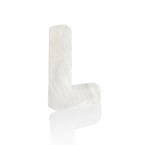 Schelp hangers specials letter L White (natuurlijke kleur)