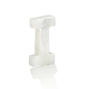 Schelp hangers specials letter I White (natuurlijke kleur)