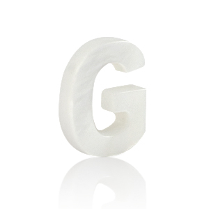 Schelp hangers specials letter G White (natuurlijke kleur)