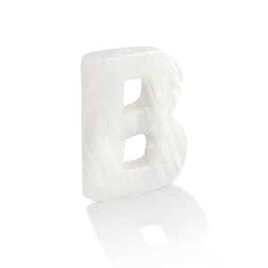Schelp hangers specials letter B White (natuurlijke kleur)