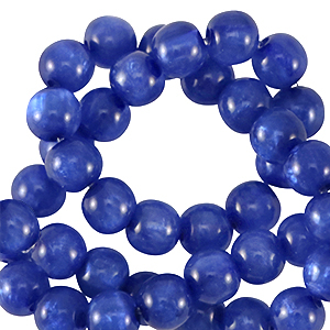 Polaris kralen rond 6 mm Mosso Dark royal blue