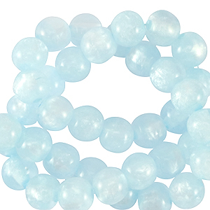 Polaris kralen rond 6 mm Mosso Arctic blue