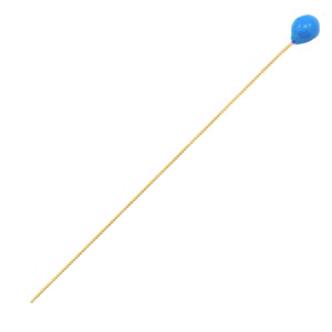 Onderdelen DQ metaal nietstift 52mm Goud-petrol blue (nikkelvrij)