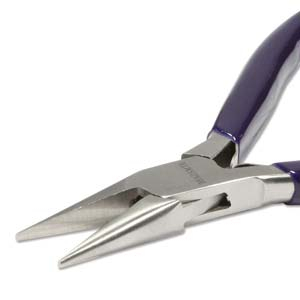 Beadsmith platbek tang met veer Zilver