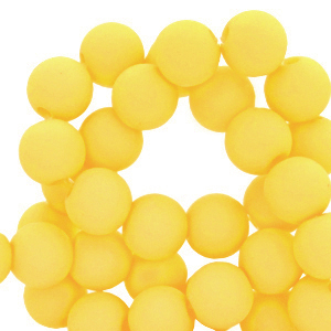 6 mm acryl kralen Blazing yellow