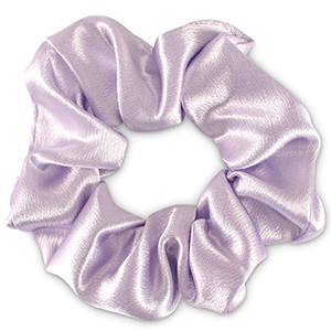 Scrunchies haarelastiek silky Lilac purple