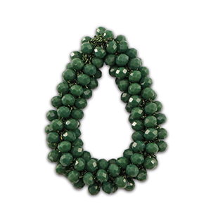 Top facet hangers druppel Dark green